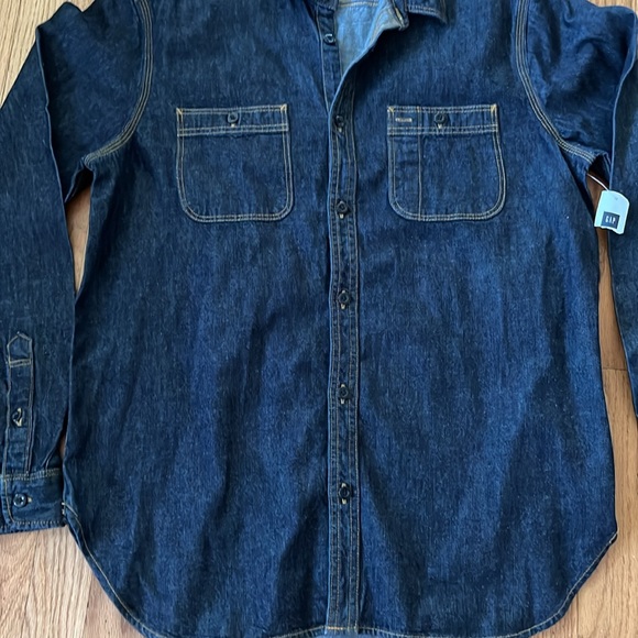 Gap Demin mens button up large nwt - Picture 6 of 12